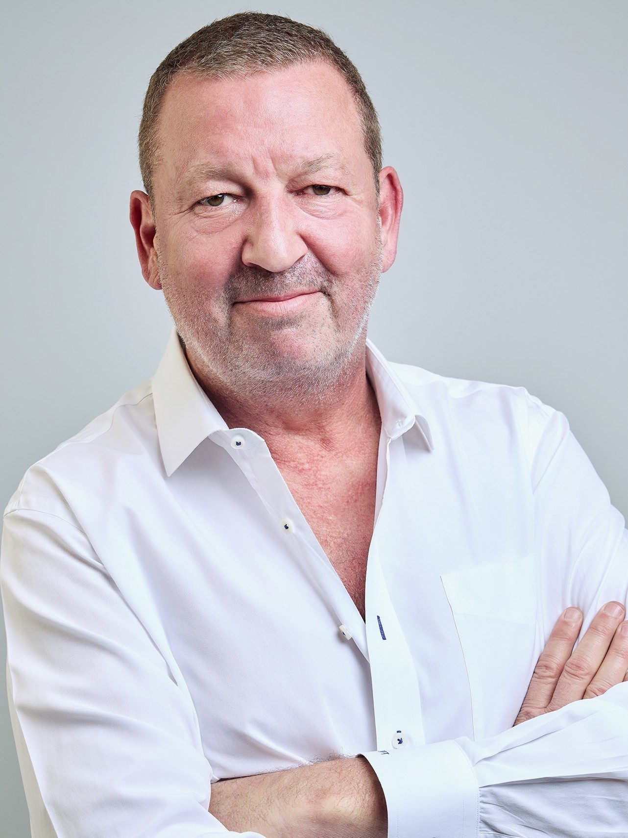 Corporate headshot — retouched
