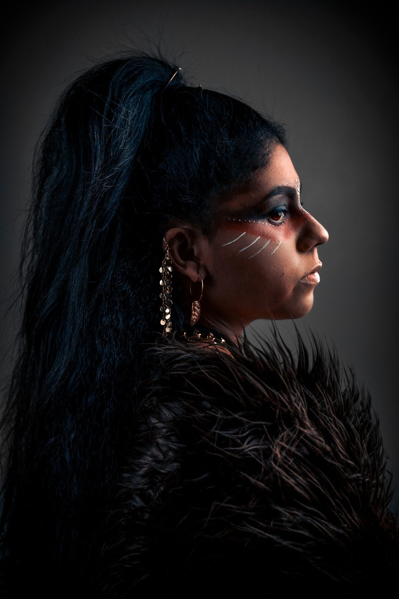 Dramatic profile portrait — final grade
