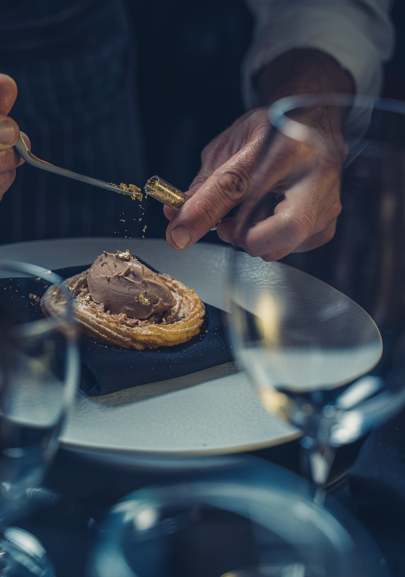 Dessert plating — unedited capture
