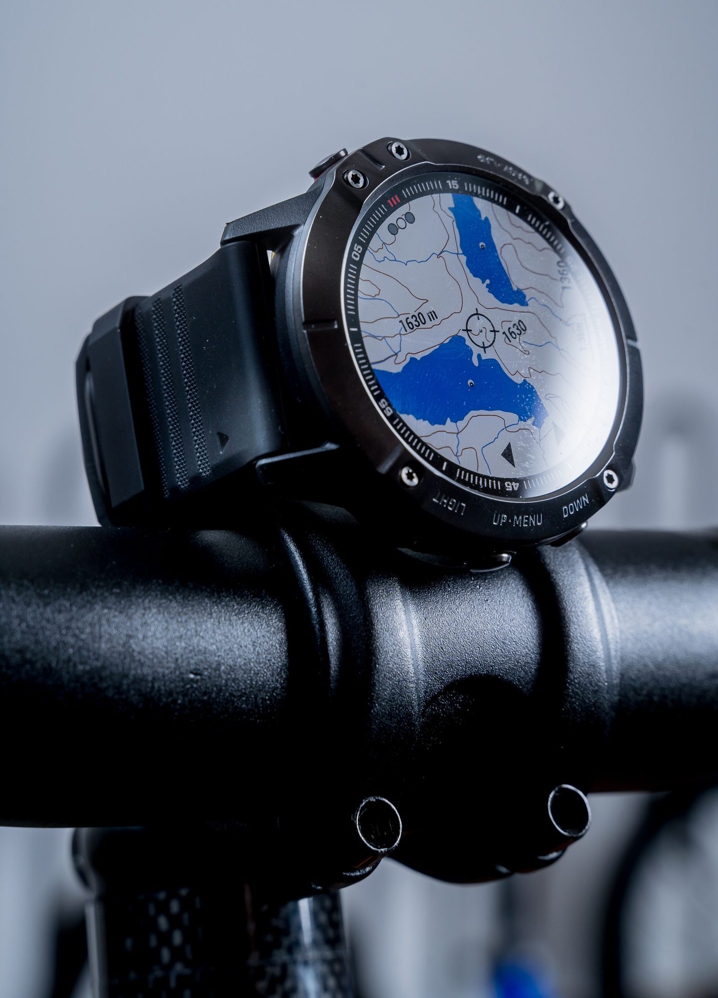 GPS watch product detail — retouched