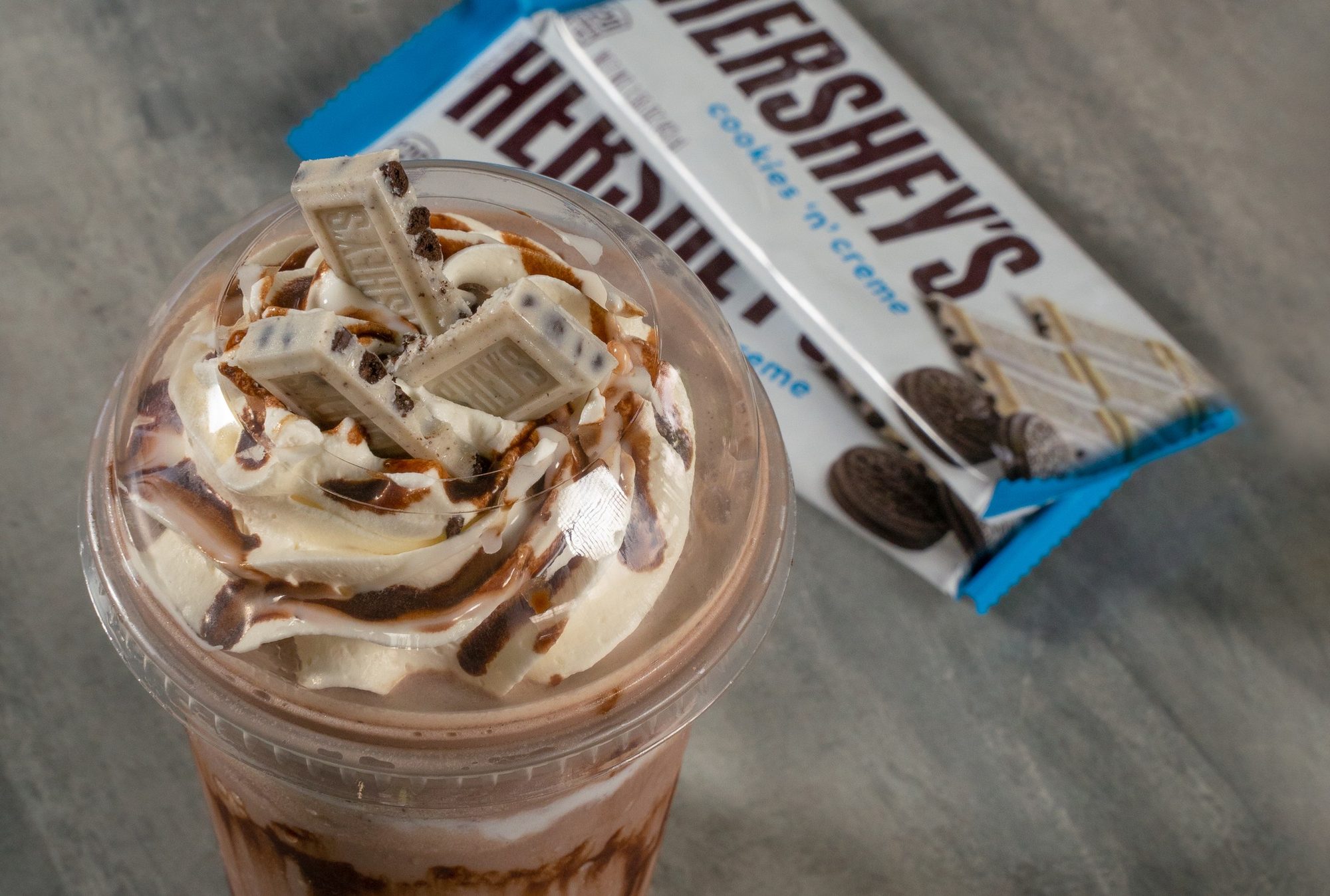 Hershey's milkshake campaign shot