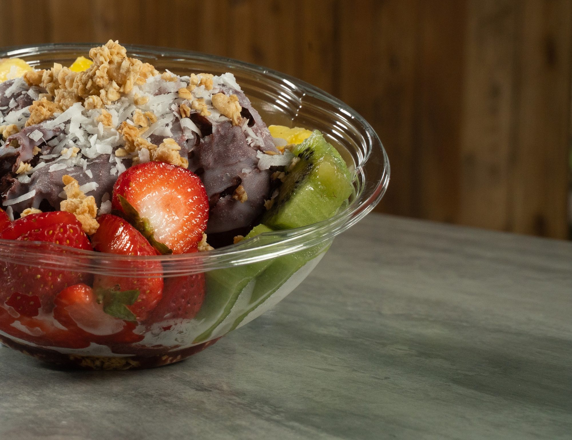Açaí bowl with fresh fruit
