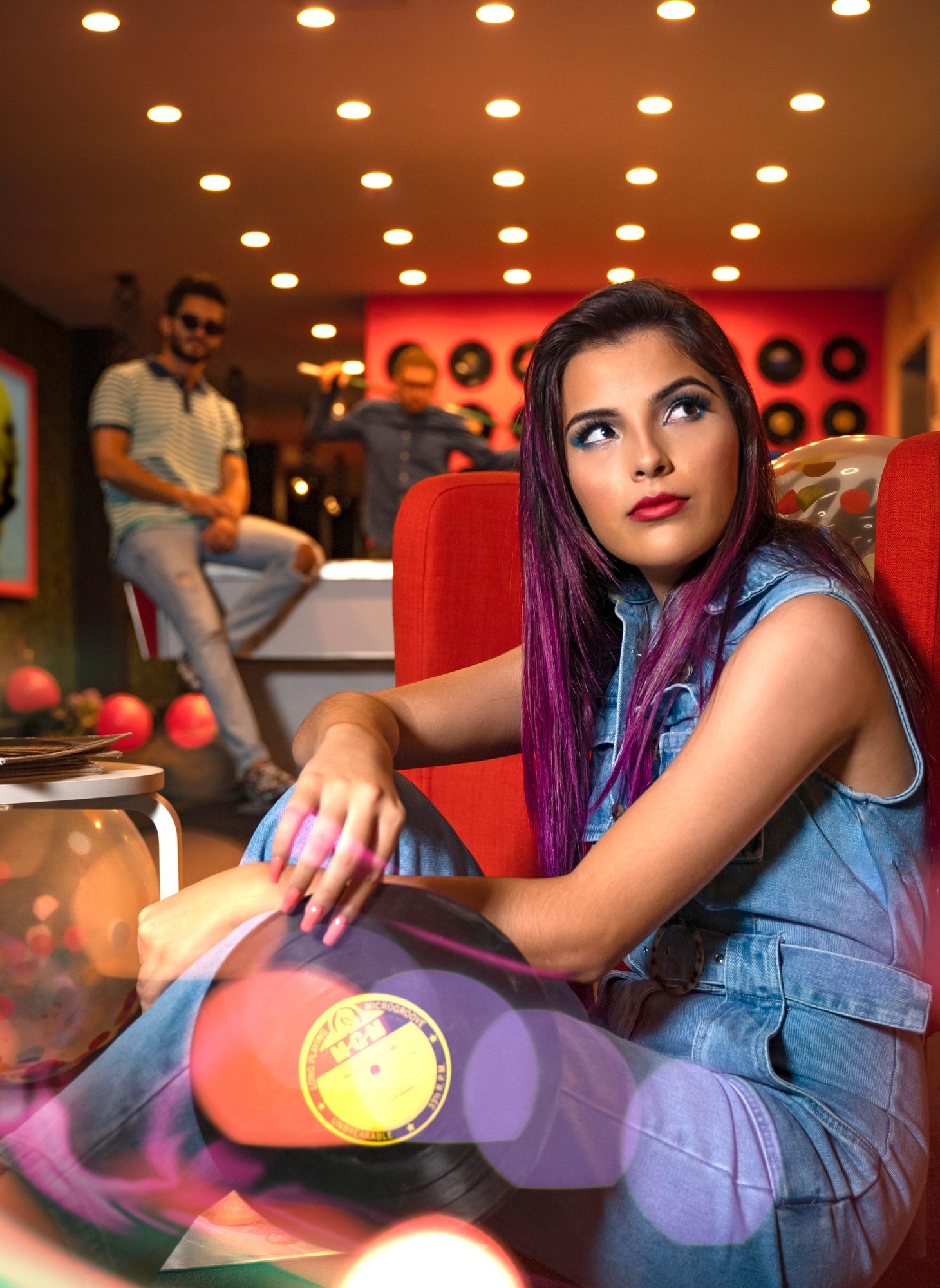 Retro vinyl series — lounge portrait